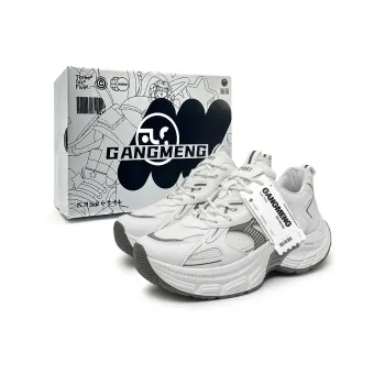 Hong Kong Meng Slip Resistant, Abrasion Resistant, Breathable Low Top Chunky Sneakers Men's