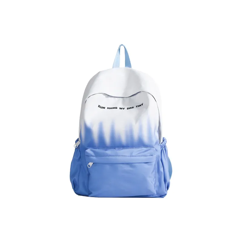 Single Warehouse Nylon Fabric Backpack Regular Unisex Pink/Green/Dark Blue/Light Blue-0