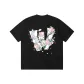 Black Floral Butterfly W Letter