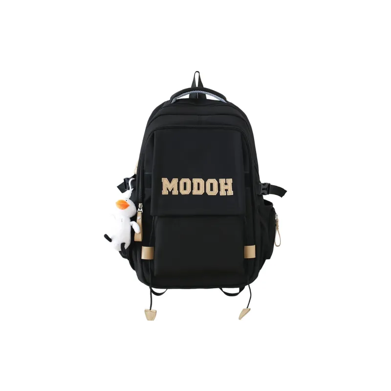 Tong Tong Rabbit Nylon Backpack Unisex Black-0