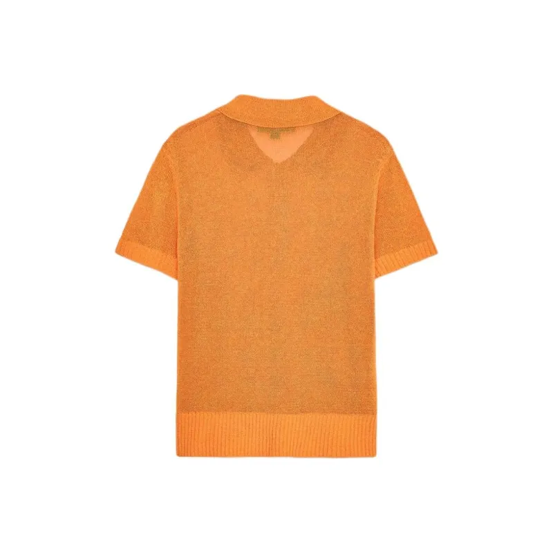 ZARA Polo Shirts Women's Orange-1