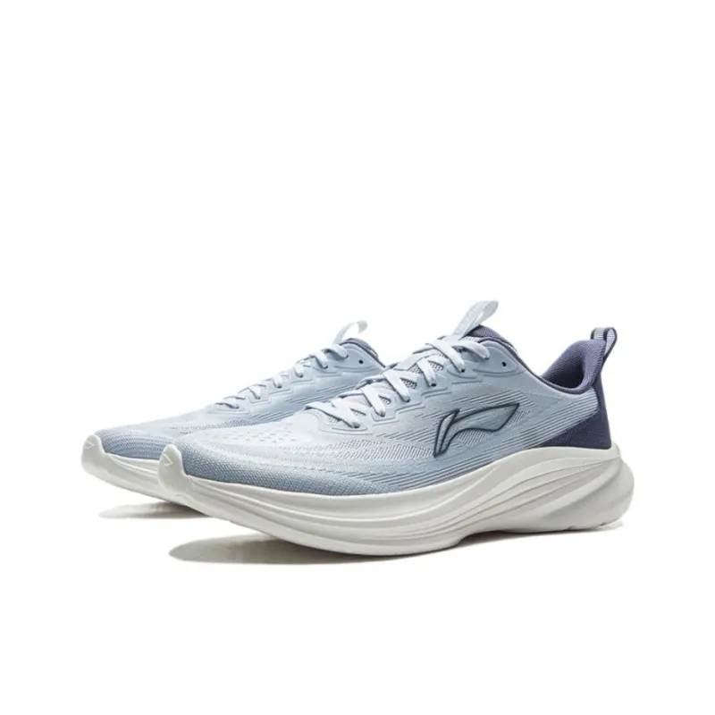 LiNing Light Breeze Low Top Casual Running Shoes Men's Blue-2