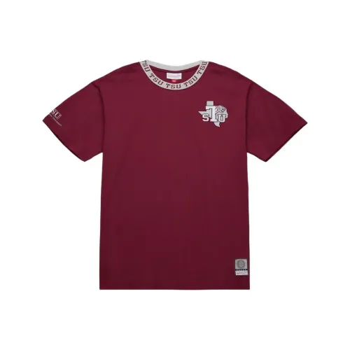 Mitchell & Ness x NCAA Texas Southern Tigers Jacquard Ringer T Shirt Men's Chestnut