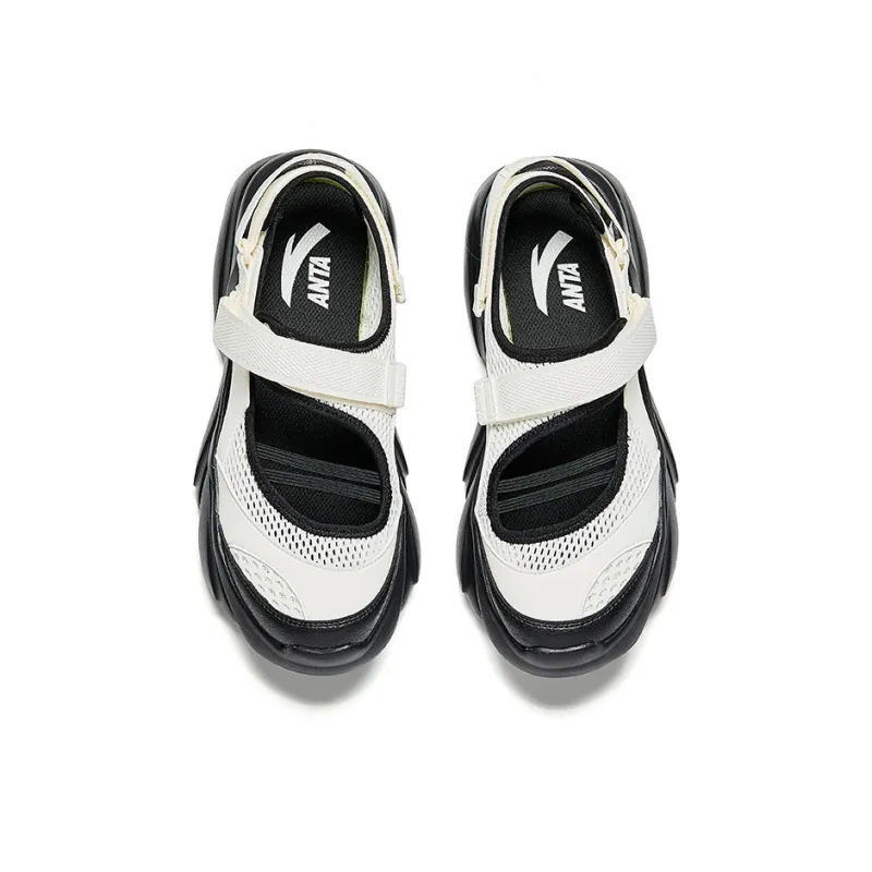Anta Anti Slip Wear Resistant River Trekking Shoes Women's White Black-2