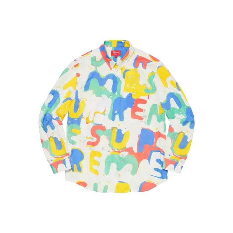 Supreme Painted Logo Shirt-1