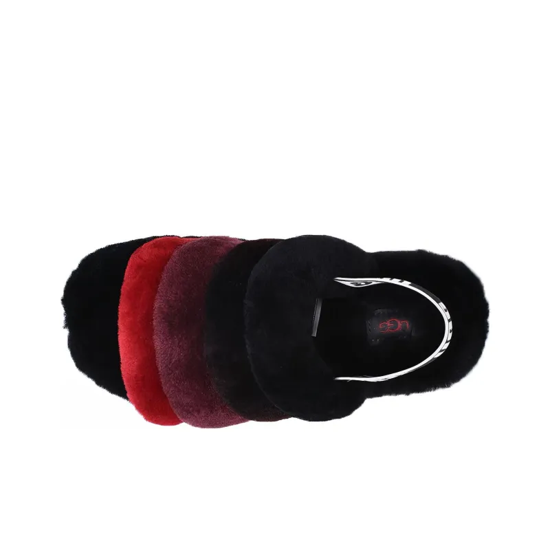 UGG FLUFF YEAH Fluff Yeah Slide Slippers Women's Dark Midnight Black-2