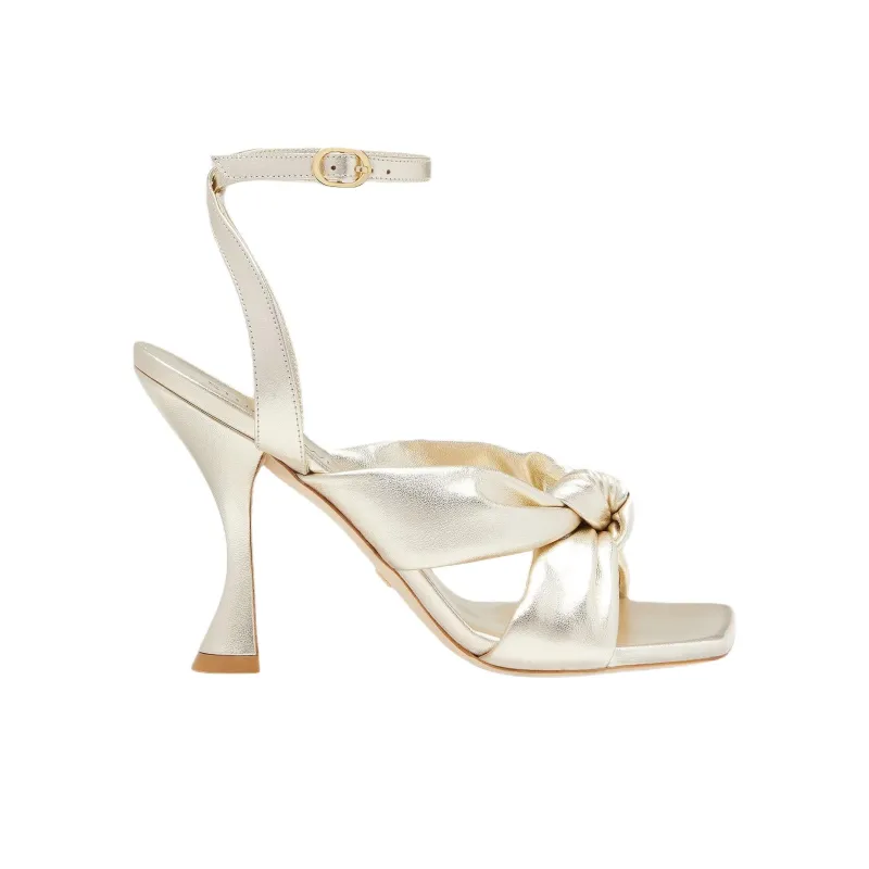 Stuart Weitzman/SW Playa One Strap Sandals 10cm Women's Champagne Gold-1