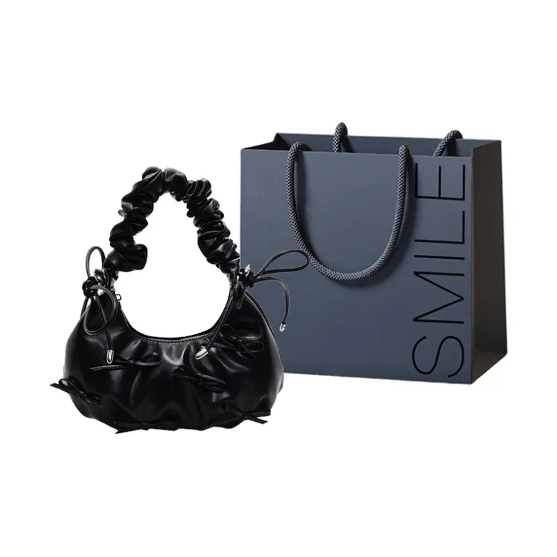 SWIMADE PU Shoulder Bag Women's Ecru/Silver/Black/Pink-7