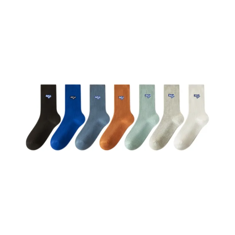 MIIOW Mid Calf Socks Unisex 7 Pack-11