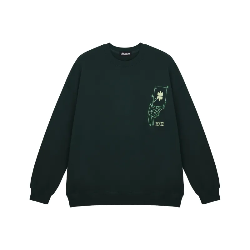 MK MONKEY KING Sweatshirt Unisex Turquoise-0