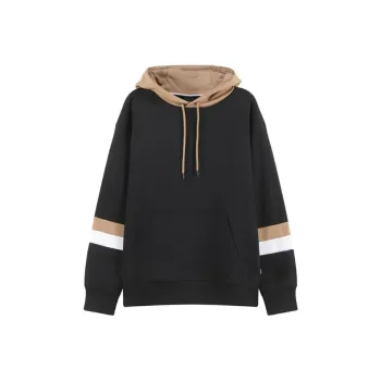 HUGO BOSS Striped Drawstring Hoodie