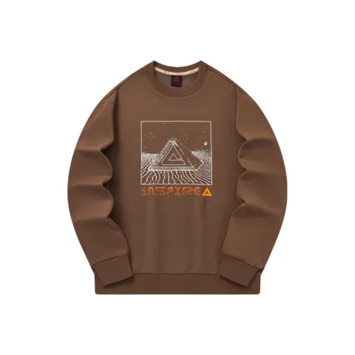 PEAK Sweatshirts Men Charcoal Gray Brown