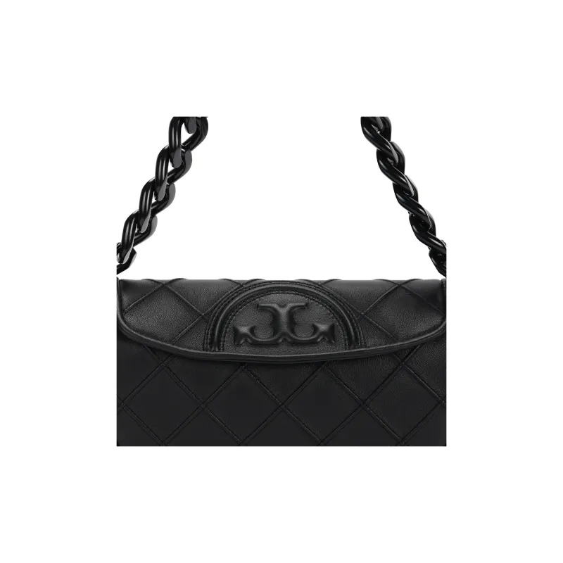 TORY BURCH Fleming Calfskin Crescent Bag Shoulder Bag Mini Women's Black-4