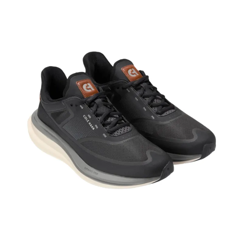 COLE HAAN Cushioning, Lightweight, Breathable Low Top Casual Shoes Men's Black Box-2
