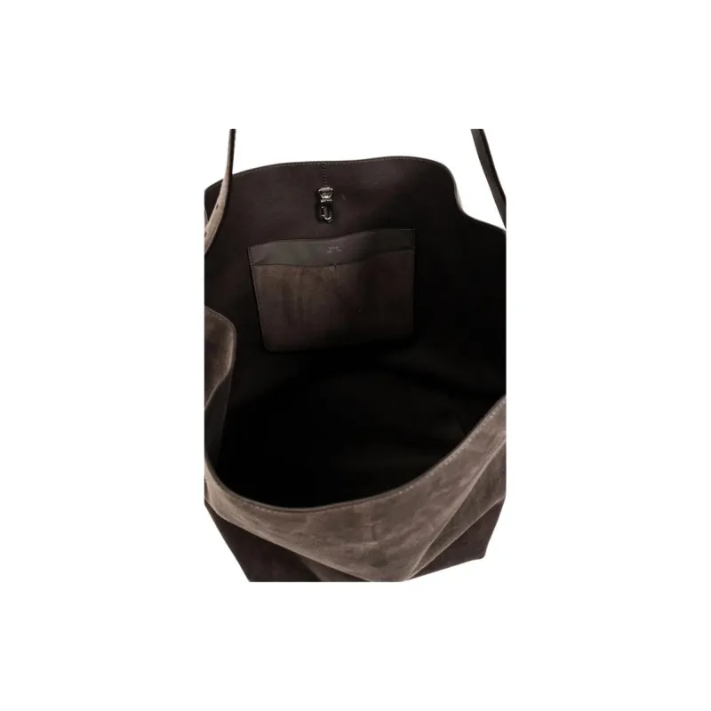 TOTEME Cow Leather Handbag Women's Umber-3