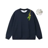 Navy Blue Fleece-Lined Thickened