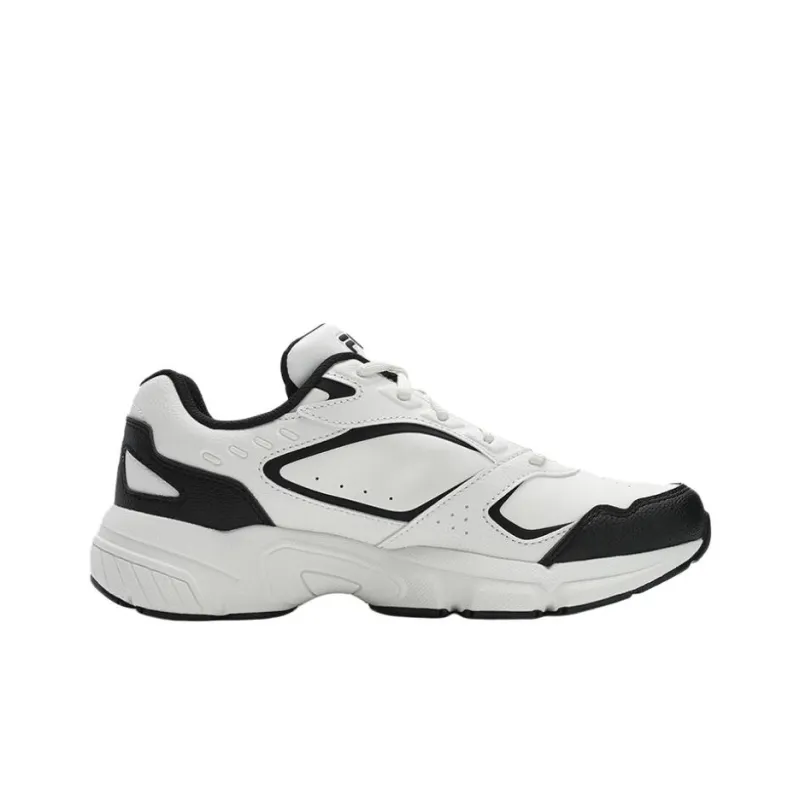 FILA DECIMUS Abrasion Resistant Low Top Casual Shoes Women's Snow Black-1