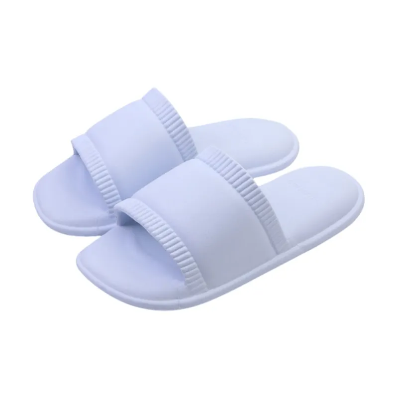 Thin Strips Sandal Slippers Unisex, Cream White-13