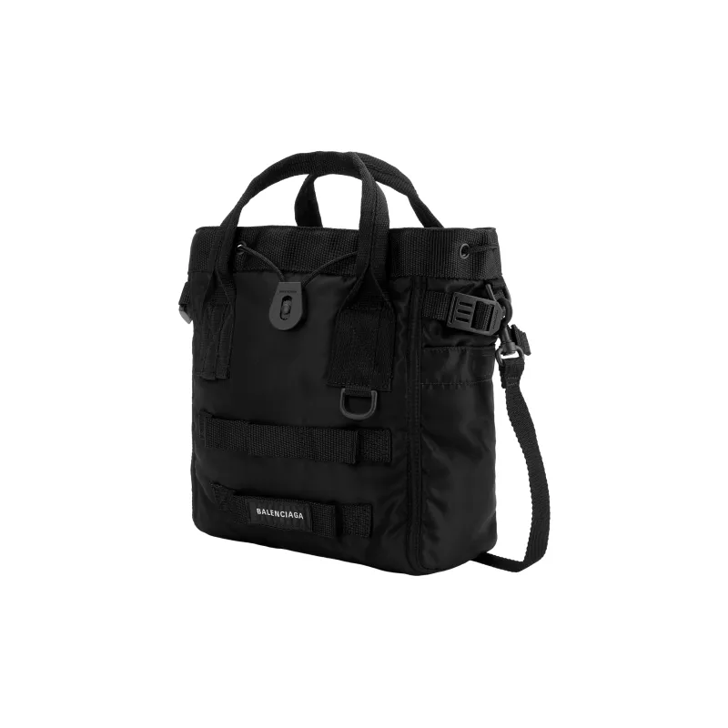 Balenciaga Polyester Handbag Crossbody Bag Shoulder Bag Large Size Women's Black-1