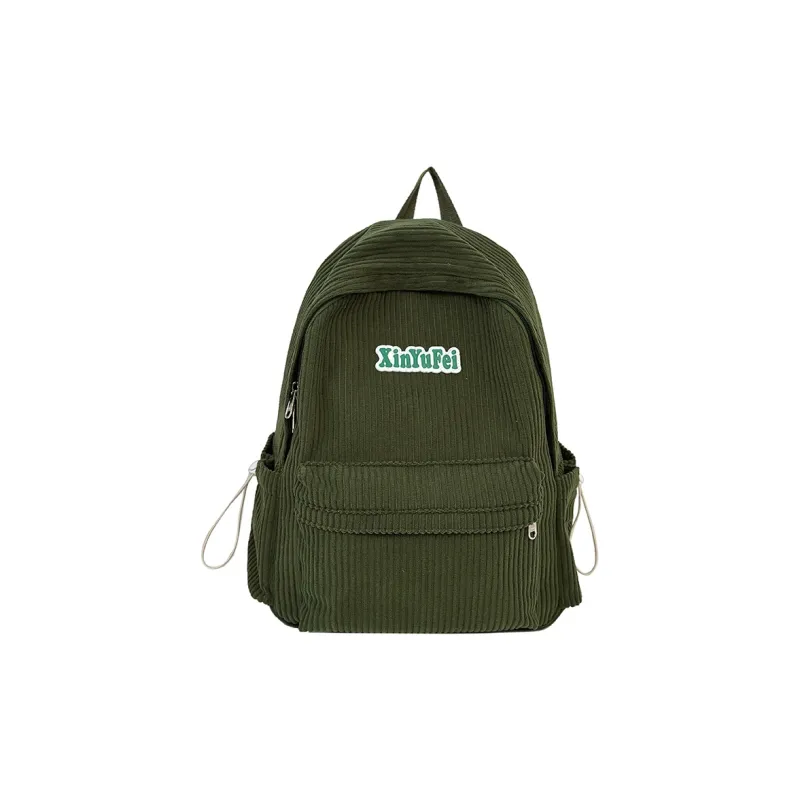 SEVENMOONS Nylon Backpack Unisex Light Grey / Dark Grey / Black / Khaki / Green-10