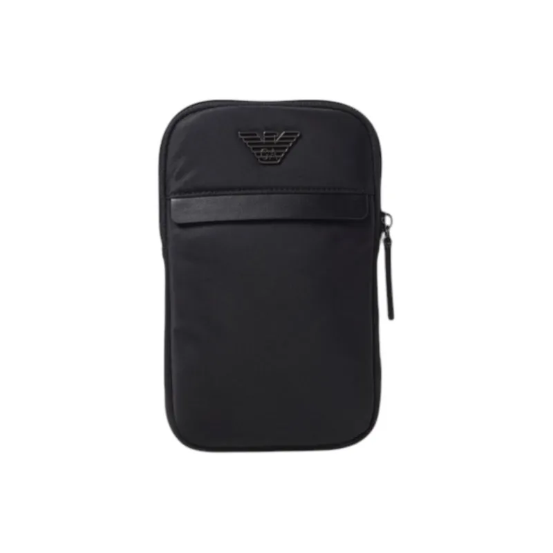 EMPORIO ARMANI Polyamide Cell Phone Pouch Men's Black-0
