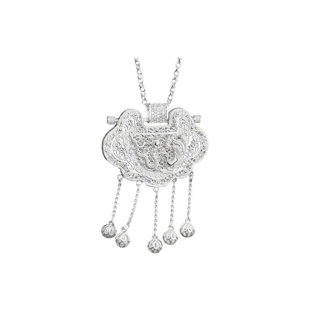 CUTE DAME Sterling Silver Necklaces Women's Silver-6