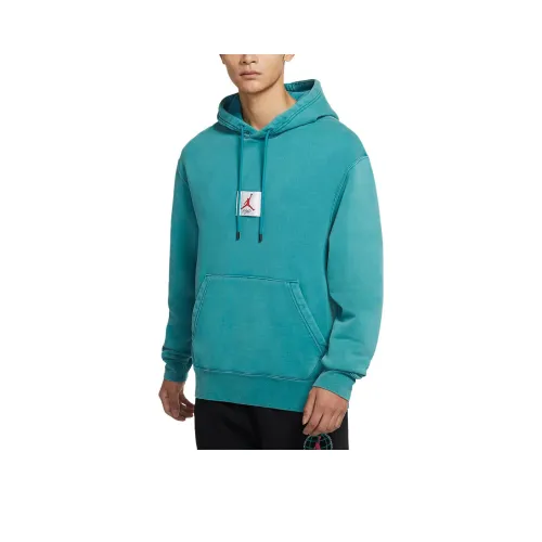JORDAN Flight Sweatshirts Men Geode Water Duck Cyan
