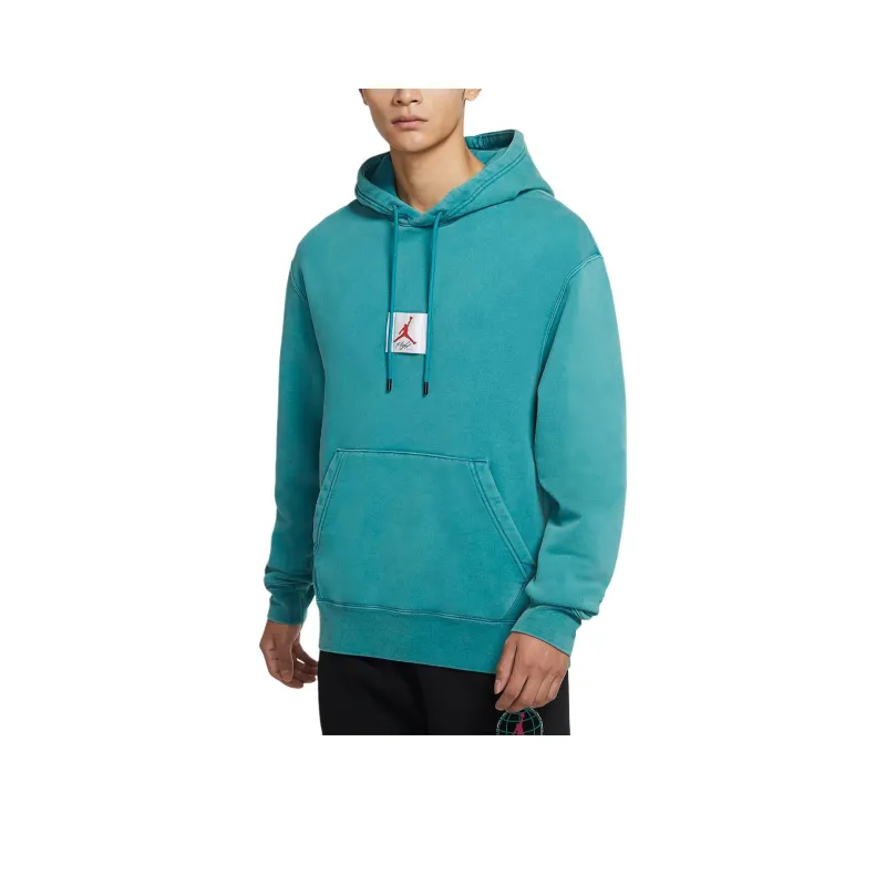 Jordan Flight Sweatshirts Men Geode Water Duck Cyan-0