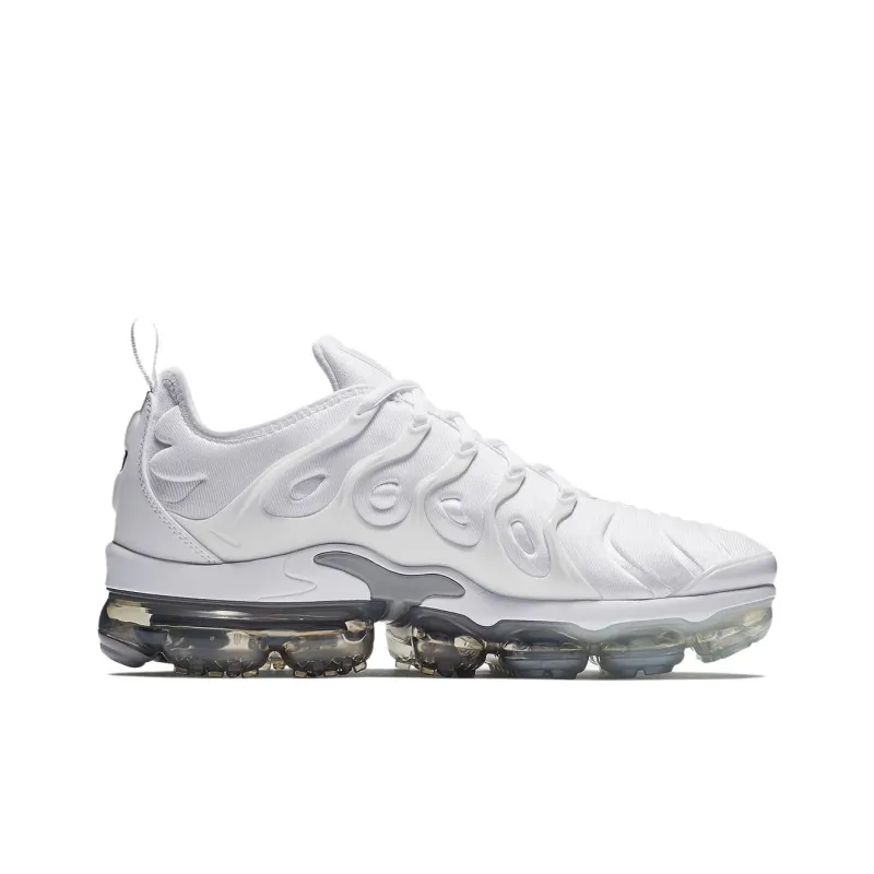Nike Air VaporMax Plus Anti Slip Wear Resistant Low Top Casual Running Shoes Men's White-1