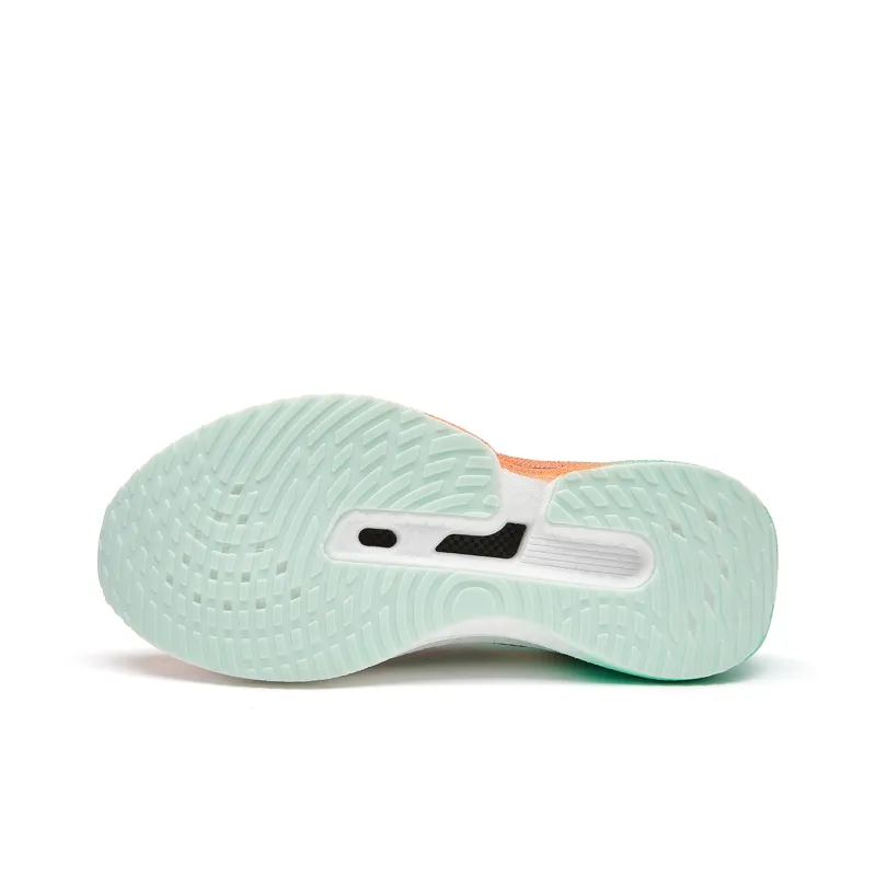 VOIT Coverage Lightweight Rebound Low Top Marathon Running Shoes Unisex Green Orange-6