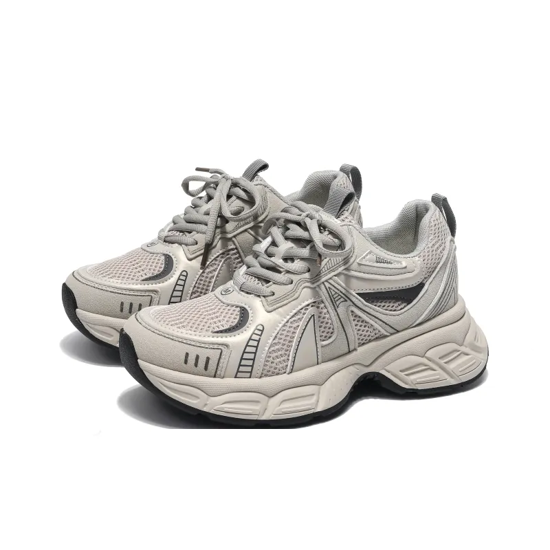 Yang Nianhua Cushioning, Slip Resistant, And Abrasion Resistant Low Top Chunky Sneakers Women's-1