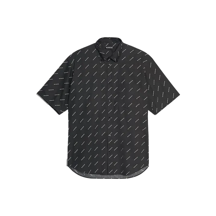 Balenciaga Shirts Men Black-0