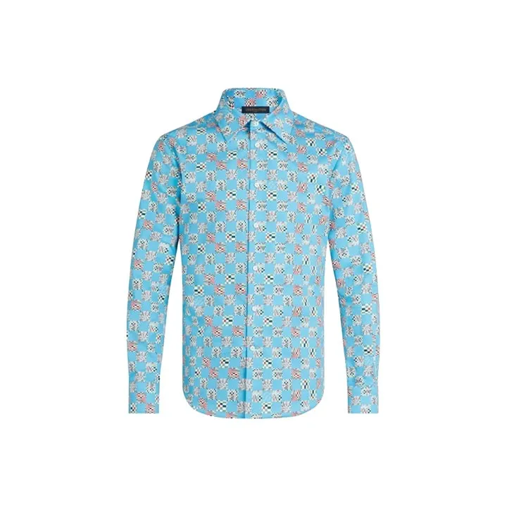 LOUIS VUITTON Shirt Men's Light Blue-0