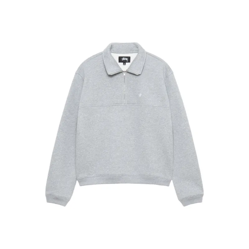 Stussy Fleece Zip Mock Hoodie-10