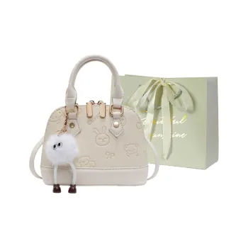 JIANGLIDA PU Handbag Women's Ecru/Pink/White & Brown/Black