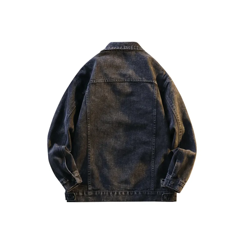 FOR FEAR THAT Denim Jacket Unisex Black Gray-1