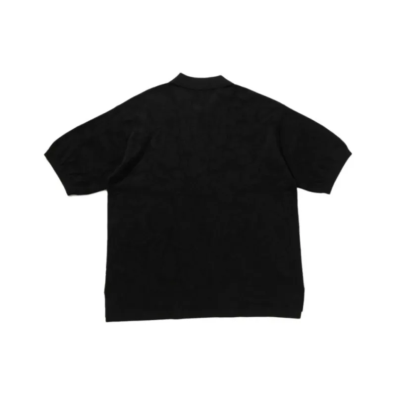 Bape Solid Camo Jacquard Relax Fit Polo Shirt-1