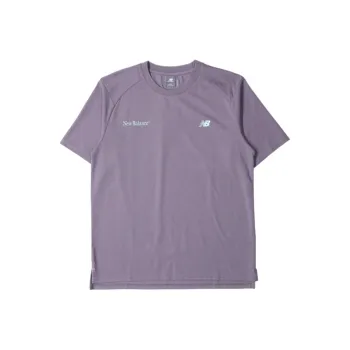 New Balance FW24 T Shirt Men's Purple Brown