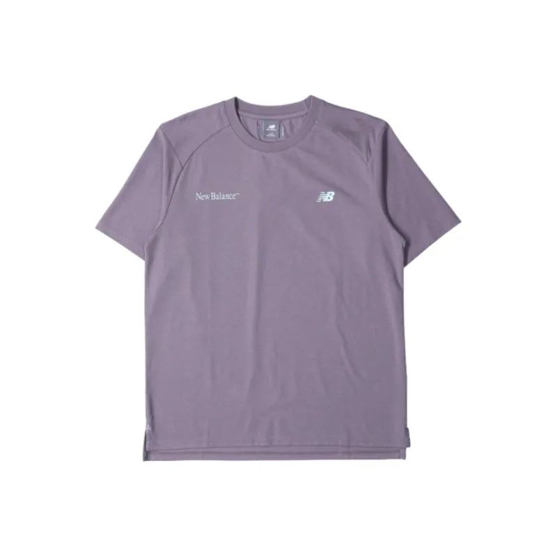 New Balance FW24 T Shirt Men's Purple Brown-0