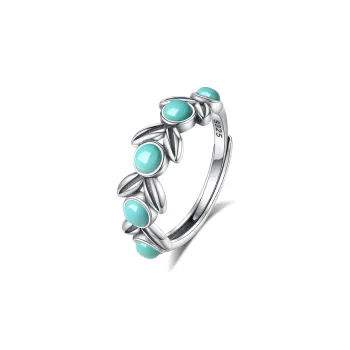 QIAOWUQIAONV Turquoise Rings Women's