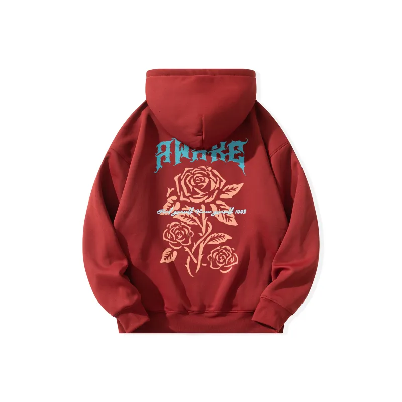ACHS AWAKE Rose Printed Unisex Sweatshirt-6