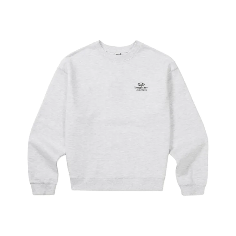 Mmlg SS25 Sweatshirt Unisex Gray White-1
