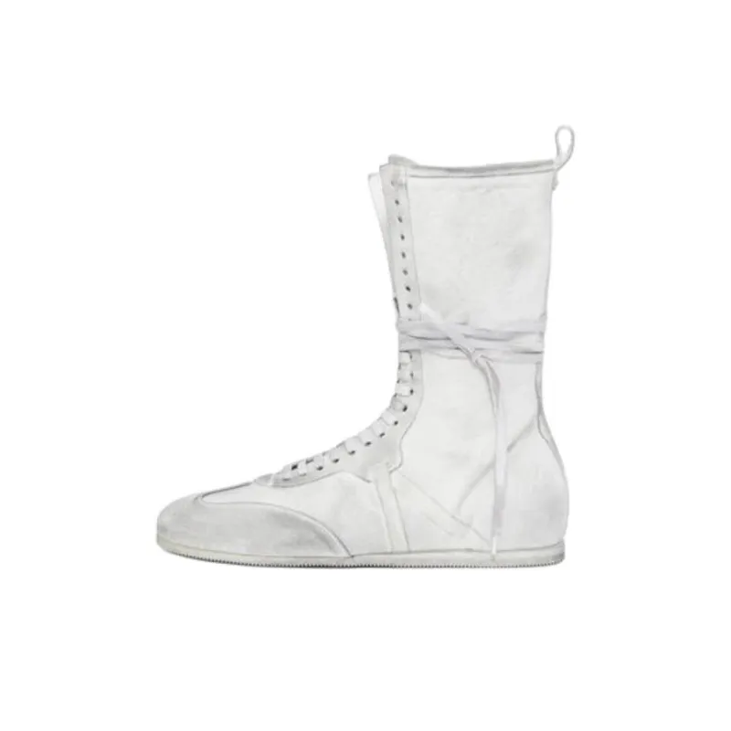 Ann Demeulemeester Fides High Top Casual Shoes Men's White-0