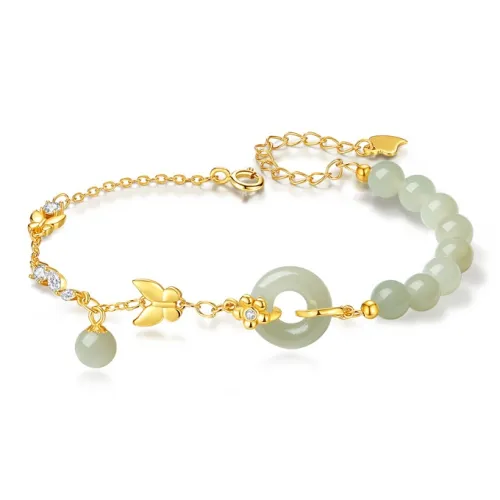 YINCHIE Hetian Jade Bracelets White Jade/Pale Greenish White Jade Women's