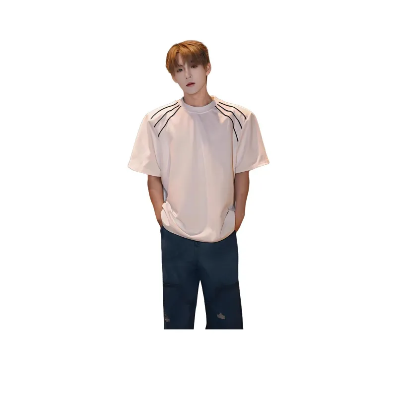 WELTER EXPERIMENT Minimalist Style Basic T Shirt Unisex-3