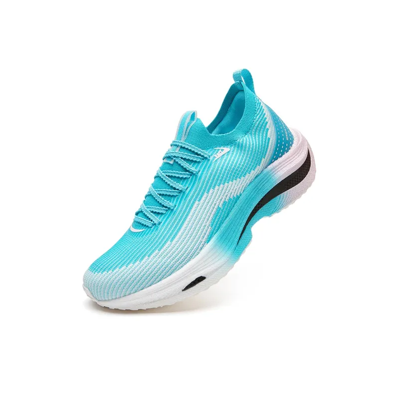 VOIT Cushioning Lightweight Rebound Low Top Marathon Running Shoes Unisex Blue Pink-2