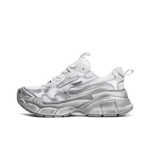 TEPOR Cushioned Slip Resistant Abrasion Resistant Low Top Chunky Sneakers Unisex