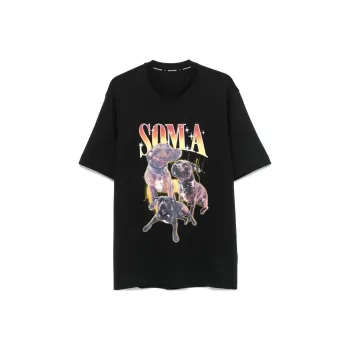 Marine Serre Graphic Printed Crewneck T Shirt