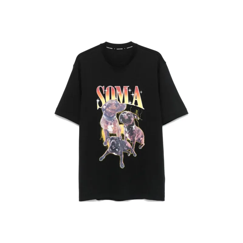 Marine Serre Graphic Printed Crewneck T Shirt-0