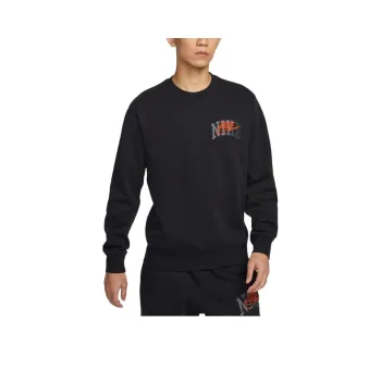 Nike Club Sweat Trainer Sweatshirt Men's Black/Safety Orange